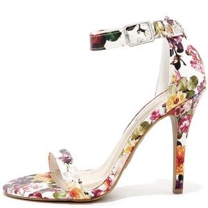 Anne Michelle floral pumps